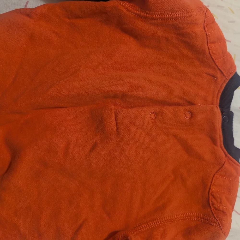 Ralph Lauren Kids Orange 'Class of 67' Puppy Sweatshirt